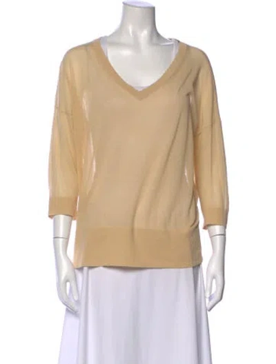 Pre-owned Jarbo V-neck Sweater In Brown