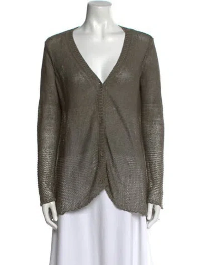 Pre-owned Jarbo V-neck Sweater In Green