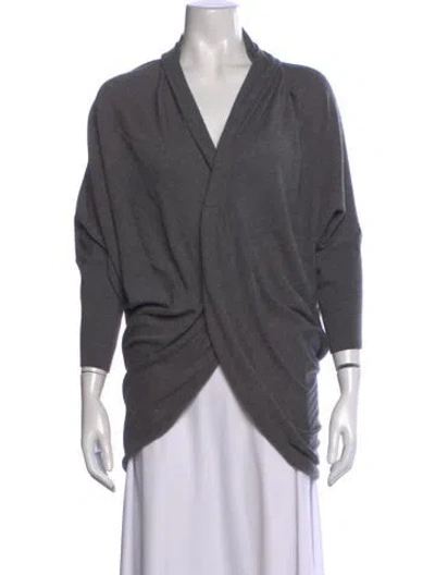 Pre-owned Jarbo V-neck Sweater In Grey