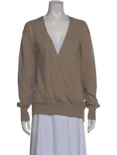 Pre-owned Jarbo V-neck Sweater In Neutral