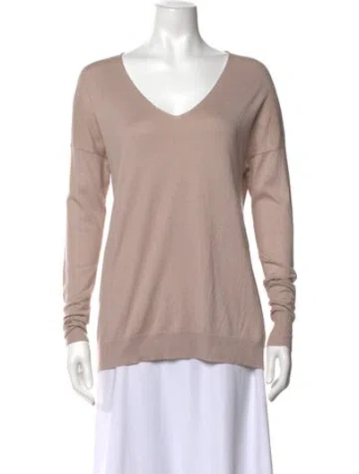 Pre-owned Jarbo V-neck Sweater In Pink