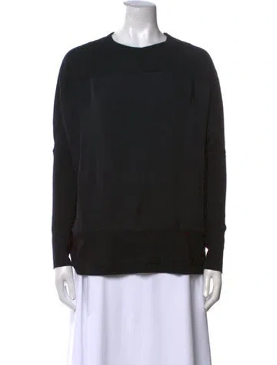 Pre-owned Jarbo Wool Crew Neck Sweater In Black