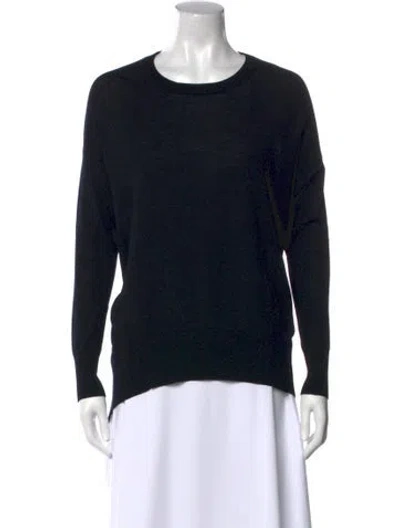 Pre-owned Jarbo Wool Scoop Neck Sweater In Black