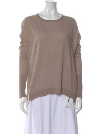 Pre-owned Jarbo Wool Scoop Neck Sweater In Gray