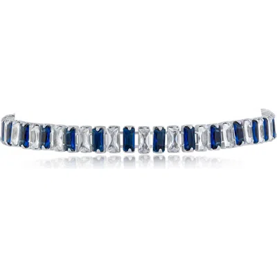 Jardin Baguette Crystal Tennis Bracelet In Multi
