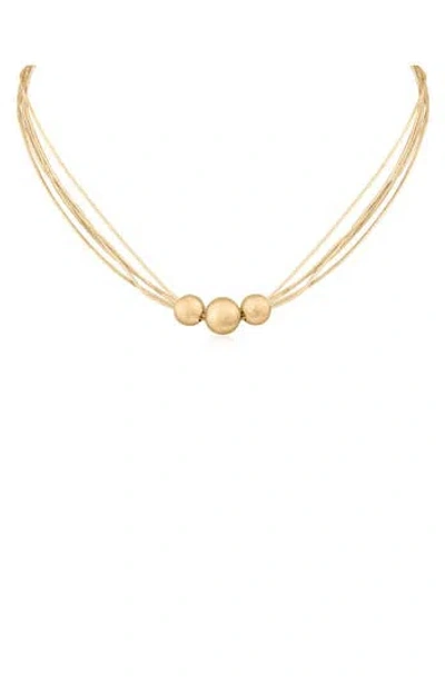 Jardin Beaded Snake Chain Layered Necklace In Gold
