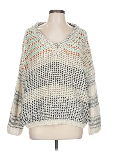 Pre-owned Jardin By Macris Pullover Sweater In Gray
