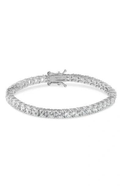 Jardin Classic Cubic Zirconia Tennis Bracelet In Silver