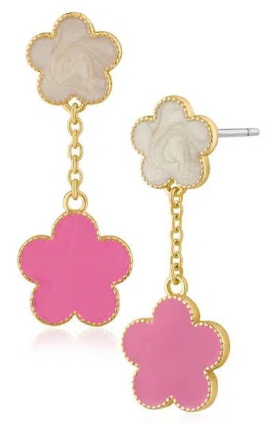 Jardin Clover Drop Earrings In Gold