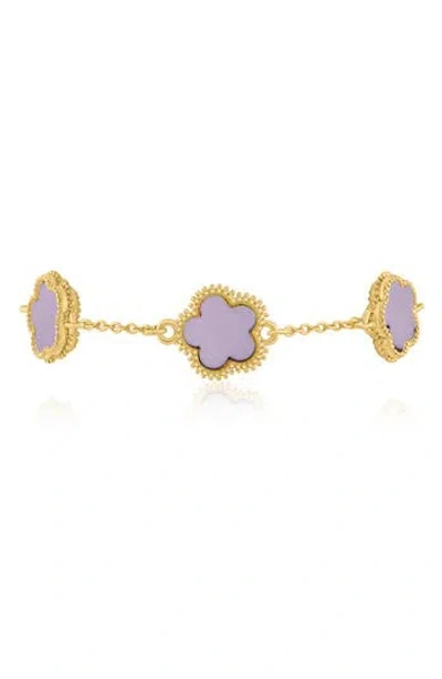 Jardin Clover Station Chain Bracelet In Gold