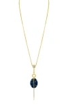 Jardin Crystal & Imitation Stone Y-necklace In Gold