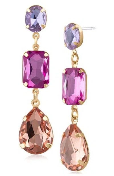 Jardin Crystal Drop Earrings In Multi
