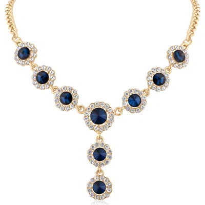 Jardin Crystal Halo Y-necklace In Multi