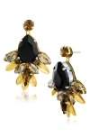 Jardin Crystal Statement Drop Earrings In Multi