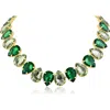 Jardin Crystal Teardrop Statement Necklace In Multi