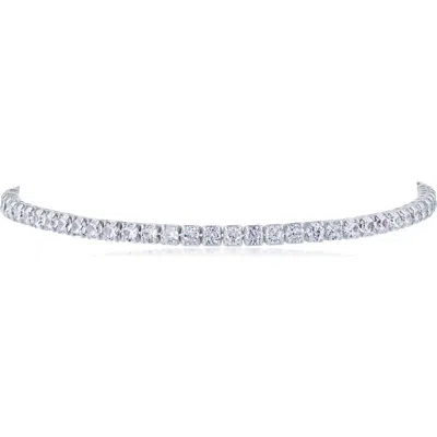 Jardin Cubic Zirconia Tennis Bracelet In Silver