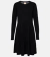 JARDIN DES ORANGERS ALLUDE WOOL AND CASHMERE MINIDRESS