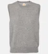 Jardin Des Orangers Cashmere And Wool Sweater Vest In Grau