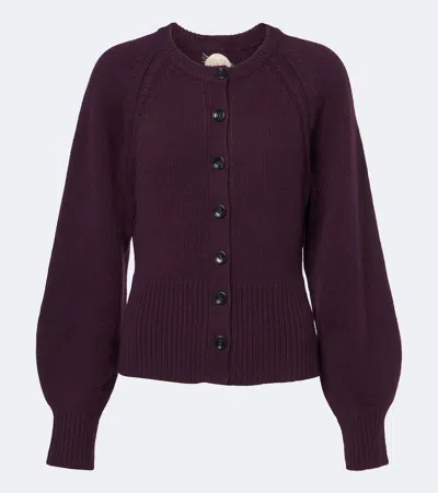 Jardin Des Orangers Cashmere Cardigan In Purple