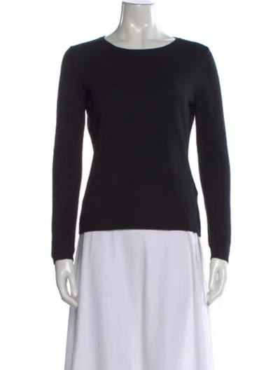 Pre-owned Jardin Des Orangers Cashmere Crew Neck Sweater In Black