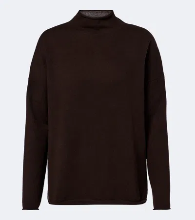 Jardin Des Orangers Cashmere Mock Neck Sweater In Brown