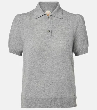 Jardin Des Orangers Cashmere Polo Sweater In Gray