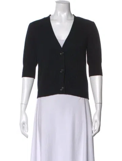 Pre-owned Jardin Des Orangers Cashmere V-neck Sweater In Black