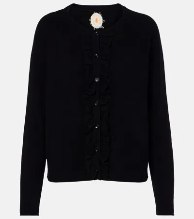 Jardin Des Orangers Cotton And Cashmere Cardigan In Black