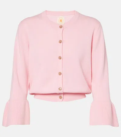 Jardin Des Orangers Cotton And Cashmere Cardigan In Pink