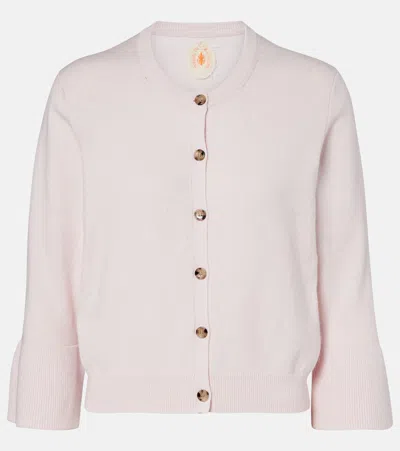 Jardin Des Orangers Cotton And Cashmere Cardigan In Pink