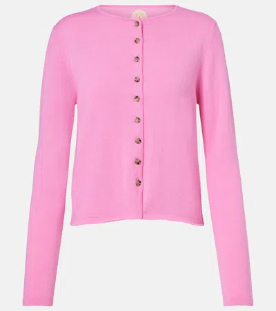 Jardin Des Orangers Cotton And Cashmere Cardigan In Pink