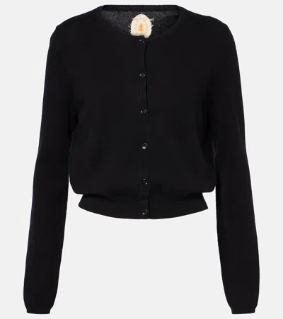 Jardin Des Orangers Cardigan Aus Baumwolle Und Kaschmir In Schwarz
