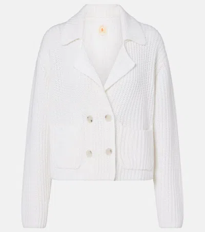 Jardin Des Orangers Cotton And Cashmere Cardigan In White