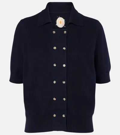 Jardin Des Orangers Cotton And Cashmere Polo Shirt In Black