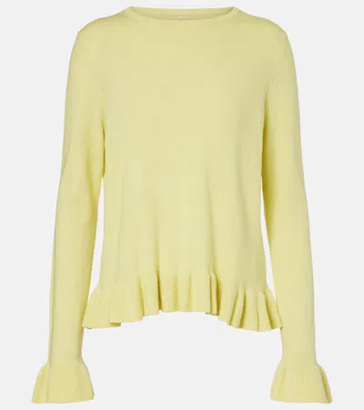 Jardin Des Orangers Cotton And Cashmere Sweater In Yellow