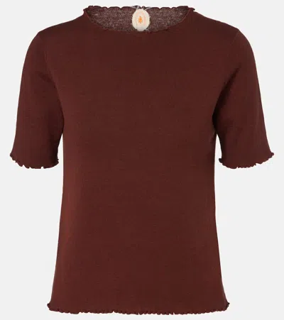 Jardin Des Orangers Cotton, Silk, And Cashmere Sweater In Brown