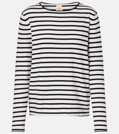 Jardin Des Orangers Cotton, Silk, And Cashmere Sweater In White