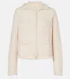Jardin Des Orangers Distressed Wool And Cashmere Cardigan In White