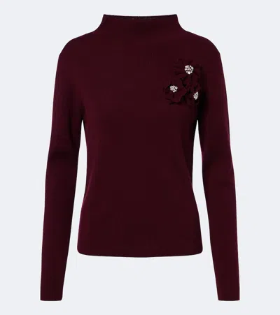 Jardin Des Orangers Embellished Wool And Cashmere Sweater In Multi