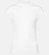 Jardin Des Orangers High-neck Wool Top In White