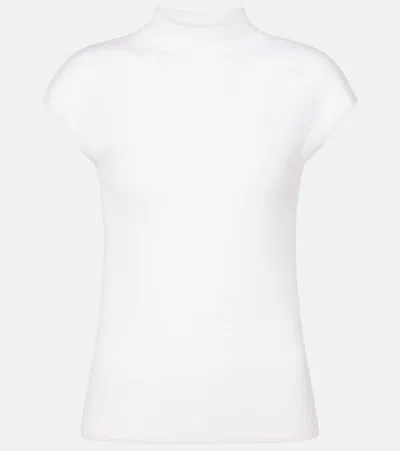 Jardin Des Orangers High-neck Wool Top In White