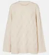 Jardin Des Orangers Oversized Wool And Cashmere Sweater In White