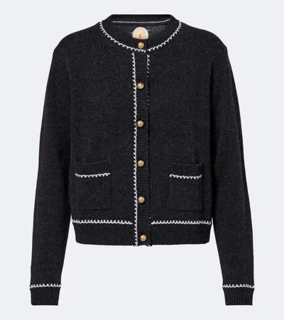 Jardin Des Orangers Virgin Wool And Cashmere Cardigan In Gray