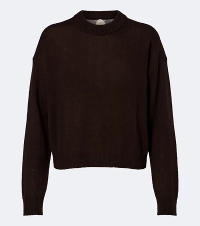Jardin Des Orangers Virgin Wool And Cashmere Sweater In Brown