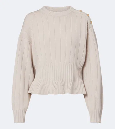 Jardin Des Orangers Virgin Wool And Cashmere Sweater In Neutral