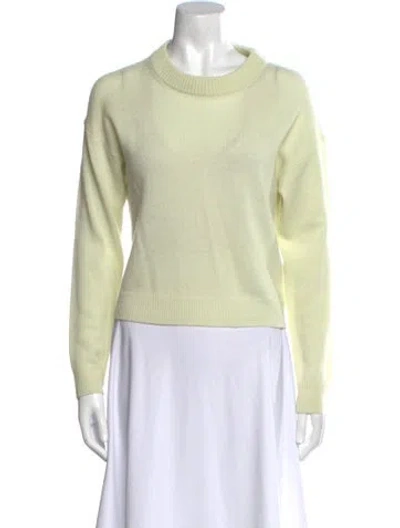 Pre-owned Jardin Des Orangers Virgin Wool Crew Neck Sweater In Green