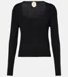 Jardin Des Orangers Virgin Wool Sweater In Black