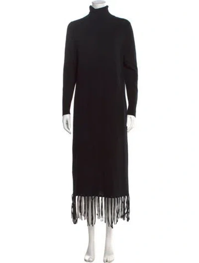 Pre-owned Jardin Des Orangers Virgin Wool Turtleneck Sweater In Black