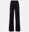 Jardin Des Orangers Virgin Wool Wide-leg Pants In Black