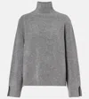 Jardin Des Orangers Wool And Cashmere-blend Turtleneck Sweater In Gray